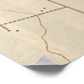 Poster Carte vintage de San Antonio Texas (1903) (Coin)