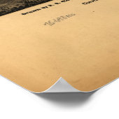 Poster Carte vintage de San Diego (1876) (Coin)