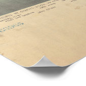 Poster Carte vintage de San Francisco CA (1878) (Coin)