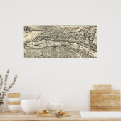 Poster Carte vintage de San Pedro (1902) (Cuisine)