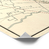 Poster Carte vintage de Shanghai Chine (1918) (Coin)