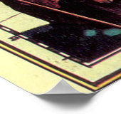 Poster Carte vintage de Sicile Italie (1600) (Coin)