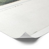 Poster Carte vintage de Springfield MA (1851) (Coin)