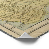 Poster Carte vintage de Staten Island NY (1911) (Coin)