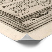 Poster Carte vintage de Strasbourg France (1575) (Coin)