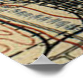 Poster Carte vintage de Tacoma Washington (1895) (Coin)