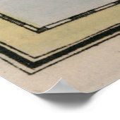 Poster Carte vintage de Tahiti (1800) (Coin)