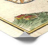 Poster Carte vintage de Tokyo Japon (1752) (Coin)