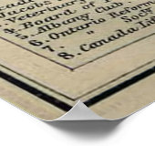 Poster Carte vintage de Toronto (1894) (Coin)