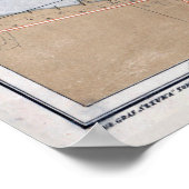 Poster Carte vintage de Torun Pologne (1921) (Coin)