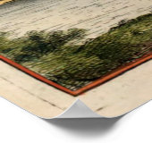 Poster Carte vintage de Varsovie Pologne (1705) (Coin)