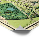 Poster Carte vintage de Wroclaw Pologne (1910) (Coin)