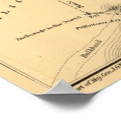 Poster Carte vintage des banques extérieures (1862) (Coin)