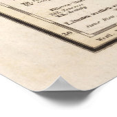 Poster Carte vintage des États-Unis (1845) (Coin)