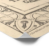 Poster Carte vintage des États-Unis (1874) (Coin)