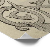 Poster Carte vintage des Fidji (1869) (Coin)