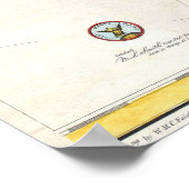 Poster Carte vintage des Hamptons (1857) (Coin)