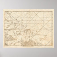 Carte vintage des îles Turques et Caïques (1775)