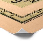 Poster Carte vintage des terres bibliques (1844) (Coin)