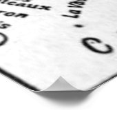 Poster Carte vintage d'Haïti (1911) (Coin)