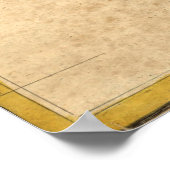 Poster Carte vintage d'Hawaï (1837) (Coin)