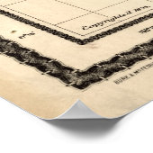 Poster Carte vintage d'Hawaï (1893) (Coin)