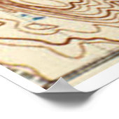 Poster Carte vintage d'Olympia Washington (1934) (Coin)