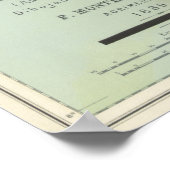 Poster Carte vintage du Costa Rica (1889) (Coin)