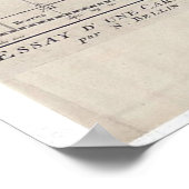 Poster Carte vintage du monde (1750) (Coin)