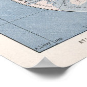 Poster Carte vintage du monde (1900) (Coin)