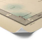 Poster Carte vintage du monde (1911) (Coin)