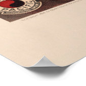 Poster Carte vintage du parc Yellowstone (1904) (Coin)