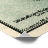 Poster Carte vintage du Puget Sound (1910) (Coin)