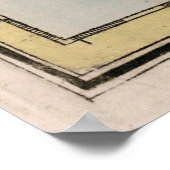 Poster Carte vintage du Sri Lanka (1801) (Coin)