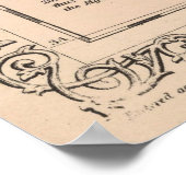 Poster Carte vintage du Tennessee (1859) (Coin)