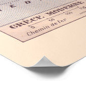 Poster Carte vintage française, 1920, Grèce (Coin)