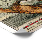 Poster Carte vintage Leo Belgicus (Coin)