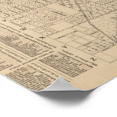 Poster Carte vintage Milwaukee, Wisconsin (Coin)