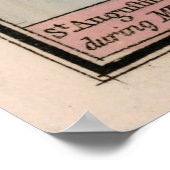 Poster Carte vintage St Augustine FL (1802) (Coin)