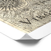 Poster Carte Virginia John Smith 1624 (Coin)