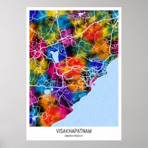 Poster Carte Visakhapatnam Andhra Pradesh