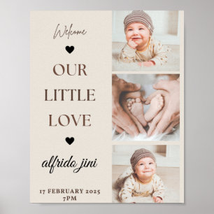 Poster carte welcom