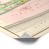 Poster Carte Yonkers NY (Coin)