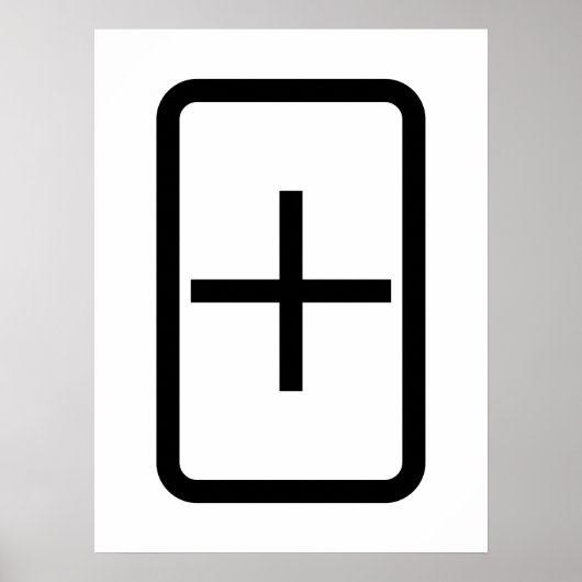 Poster Carte Zener | Connexion Plus (Devant)