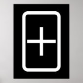 Poster Carte Zener | Connexion Plus (Devant)