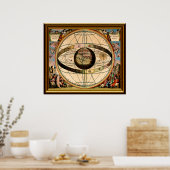 Poster Carte Zodiac-1-W-Frame (Cuisine)