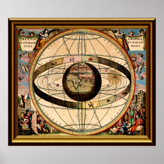 Poster Carte Zodiac-1-W-Frame (Devant)