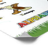 Poster Cartel de los Alphabetimals - Versión española (Coin)