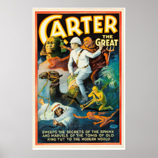 Poster Carter le Grand balaie les secrets du Sphinx