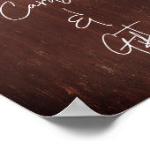 Poster Cartes à baguettes de mason rose Rose Bourgogne (Coin)